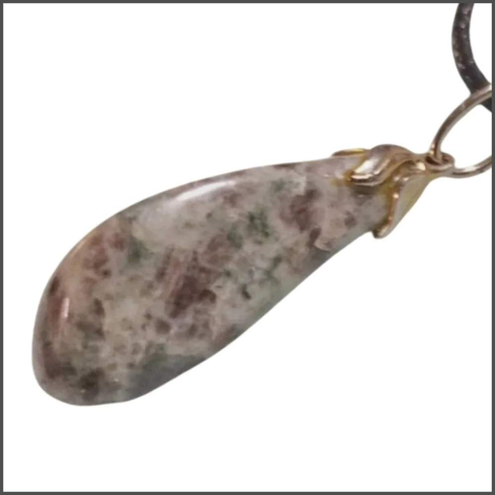 Natural Stone Pendant w/ Cord Necklace. NWOT